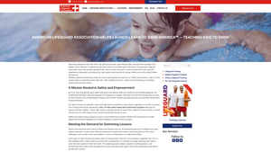 American Lifeguard Association Helps Launch Learn to Swim America™ — Teaching Kids to Swim. Make a Donation Today!