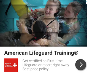First Time Lifeguard Certification & Training with First Aid and CPR/AED that you can start and complete right away.  Save $100 today with a special Grant!